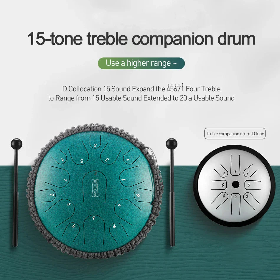 NEW Steel Tongue Drum 13 inch 15 tone