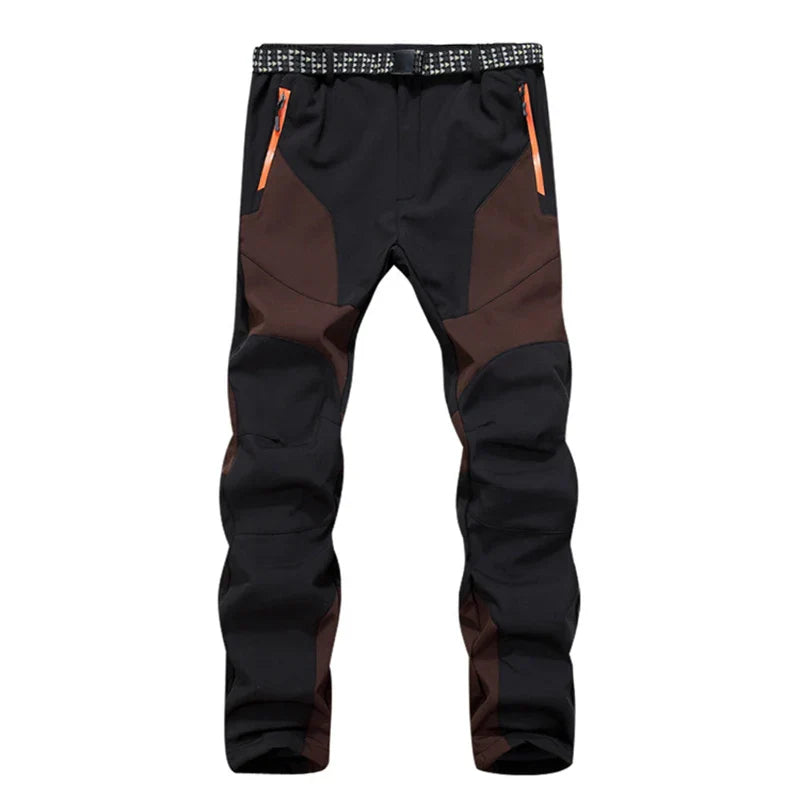 NUONEKO Men Winter Fleece Trekking Pants Outdoor Nature