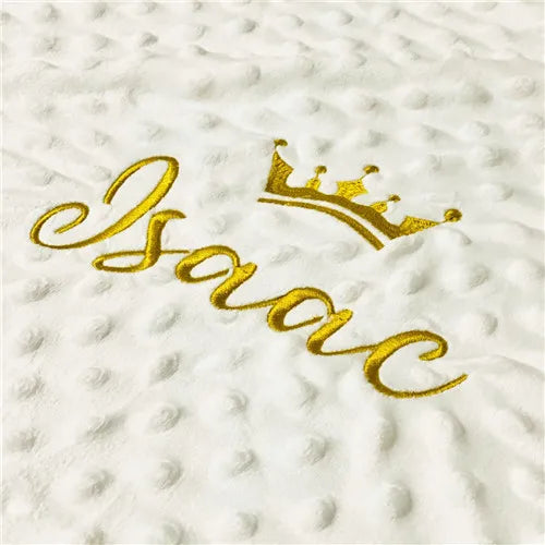 Name Personalised Newborn Baby Blanket Swaddling Baby Bedding
