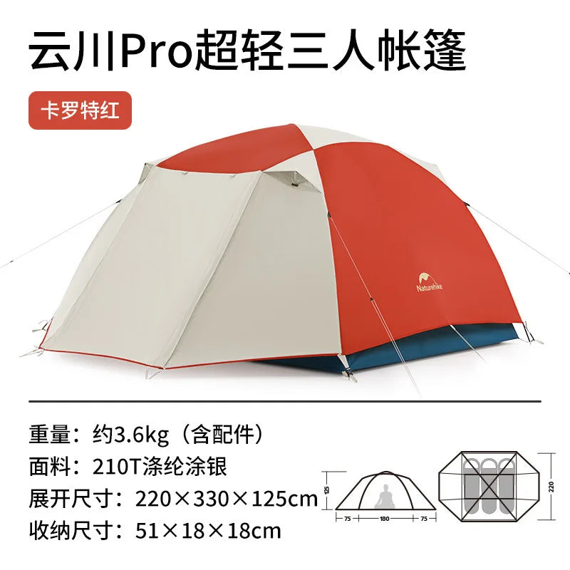 Naturehike 2023 New 2-3 Person Ultra Light PRO