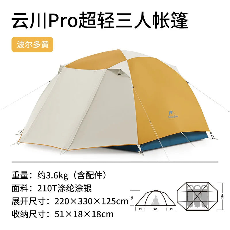 Naturehike 2023 New 2-3 Person Ultra Light PRO