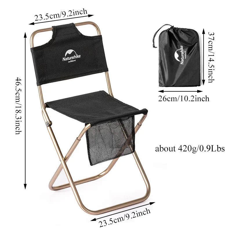 Naturehike Beach Chair Ultralight Portable Camping Chairs Folding