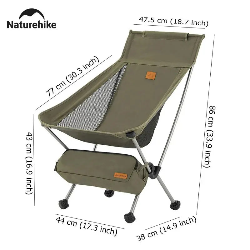 Naturehike Camping Moon Chair High Back Ultralight Folding