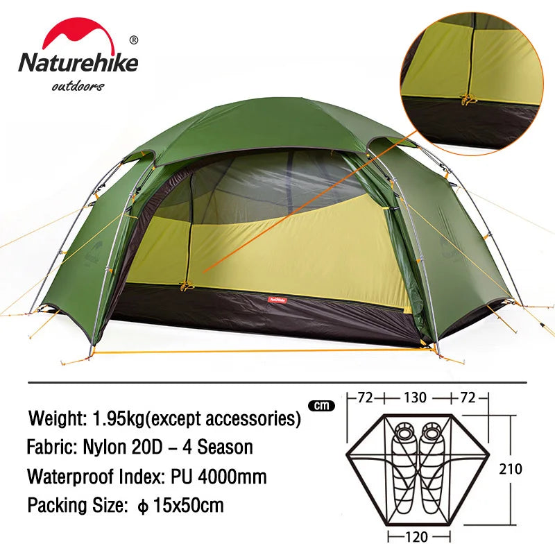 Naturehike Cloud Peak 2 People Tent Ultralight 2