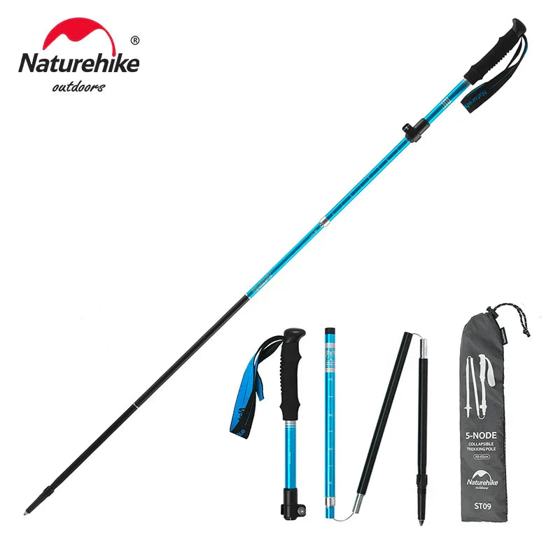 Naturehike Trekking Poles ST09 Collapsible Hiking Stick Five-section