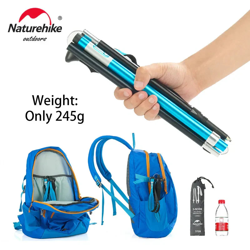 Naturehike Trekking Poles ST09 Collapsible Hiking Stick Five-section