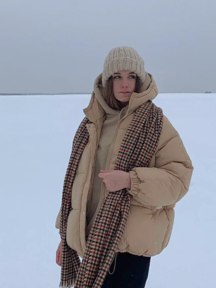 New 2020 Women Short Jacket Winter Thick Hooded