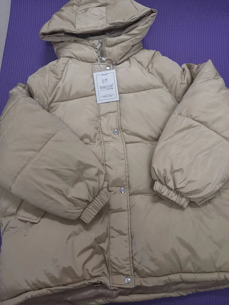New 2020 Women Short Jacket Winter Thick Hooded