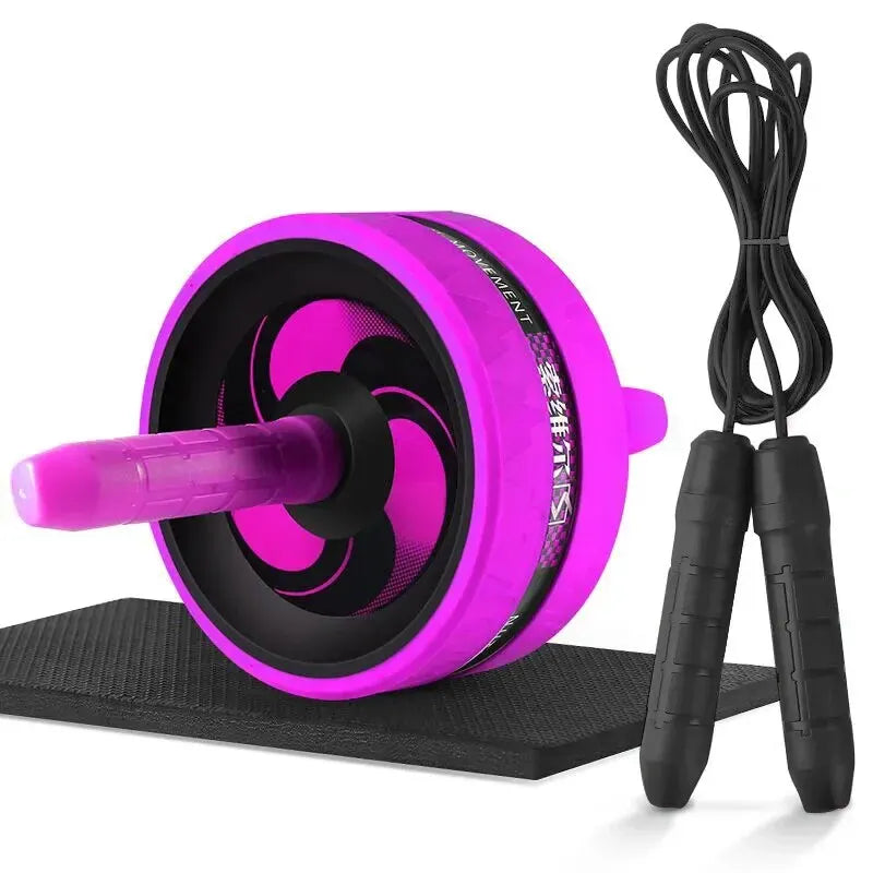 New AB Roller&Jump Rope No Noise Abdominal Wheel