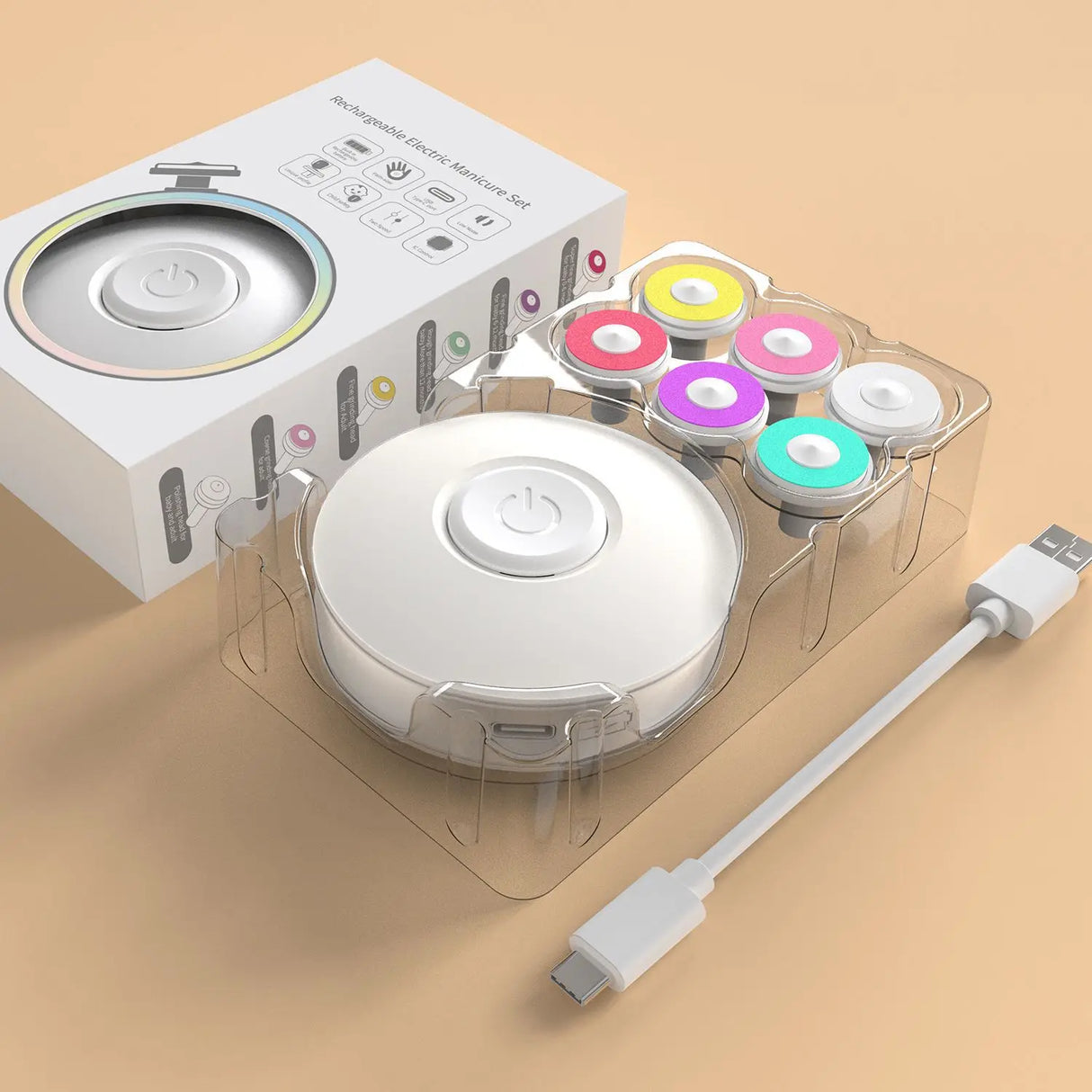 New Baby Electric Nail Trimmer USB Charging Kids