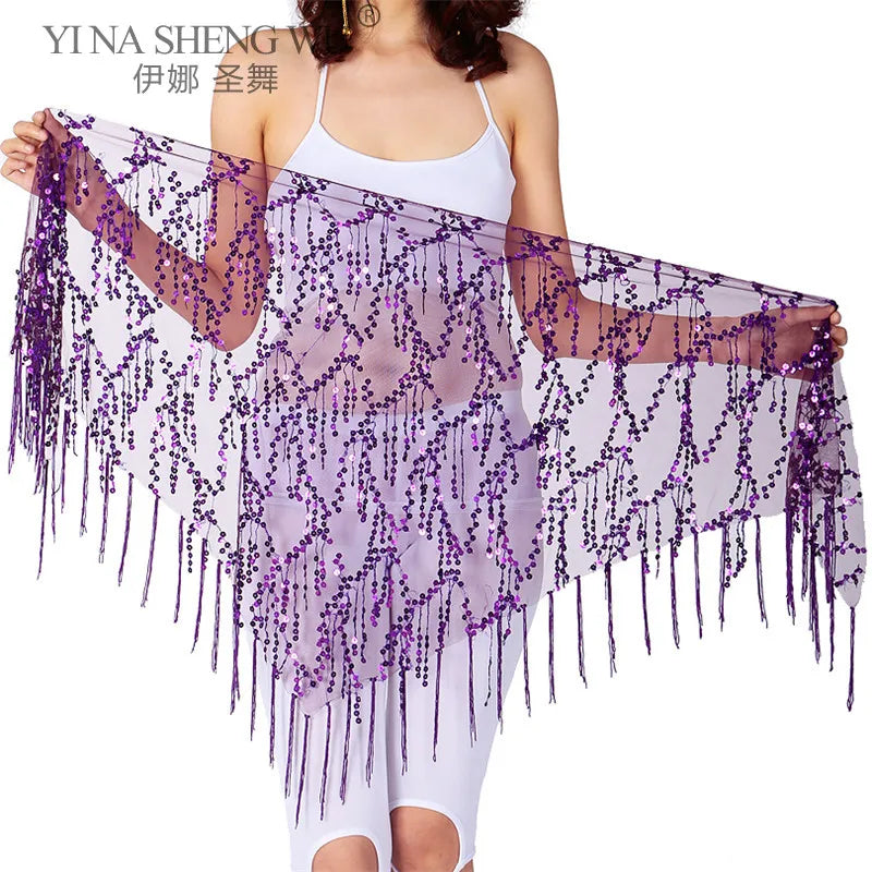 New Belly Dance Costumes Sequins Tassel Indian Belly