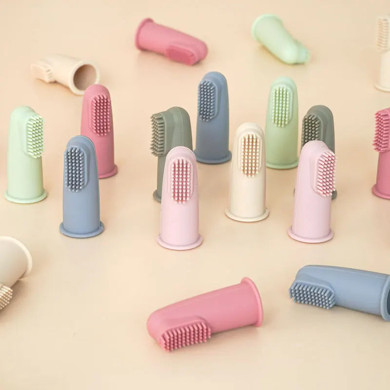 New Color Baby Soft Silicone Finger Toothbrush Infant