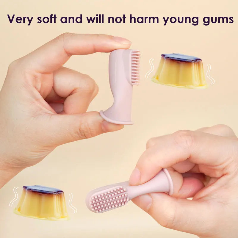 New Color Baby Soft Silicone Finger Toothbrush Infant