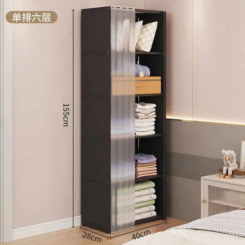 New Foldable Multi-layer Wardrobe Household Dustproof Wardrobe Simple