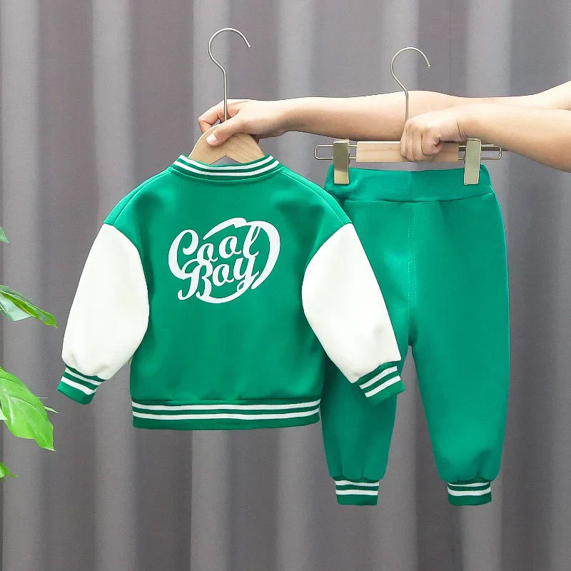New Kids Baseball Clothing Suit Boys Girls Casual