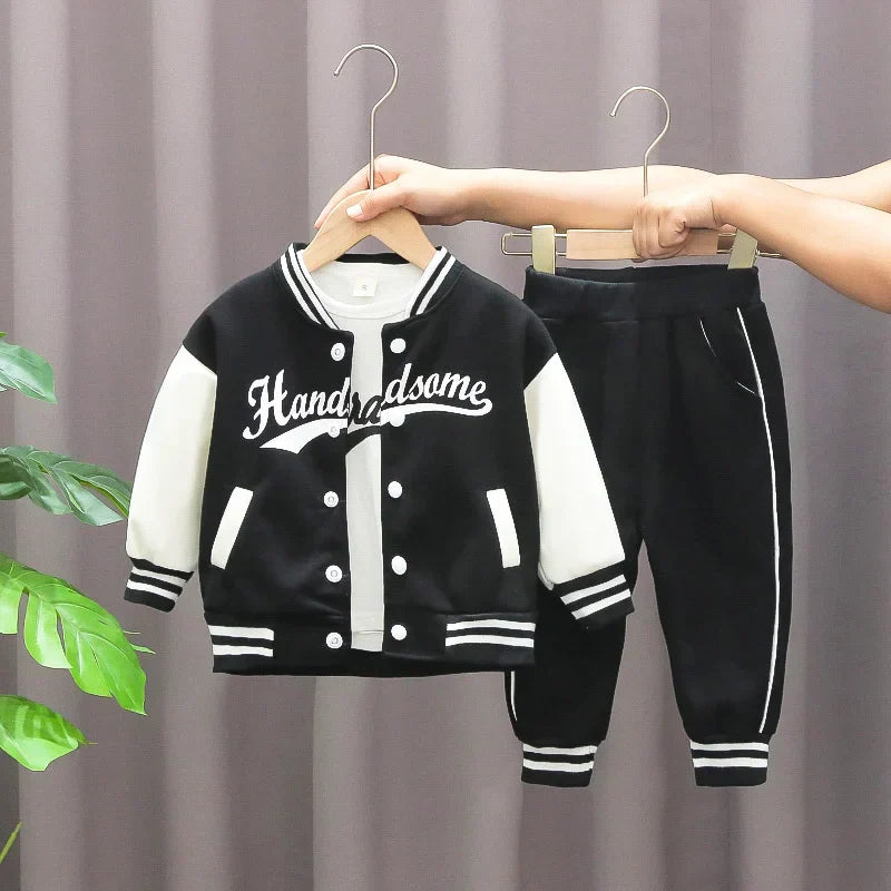 New Kids Baseball Clothing Suit Boys Girls Casual
