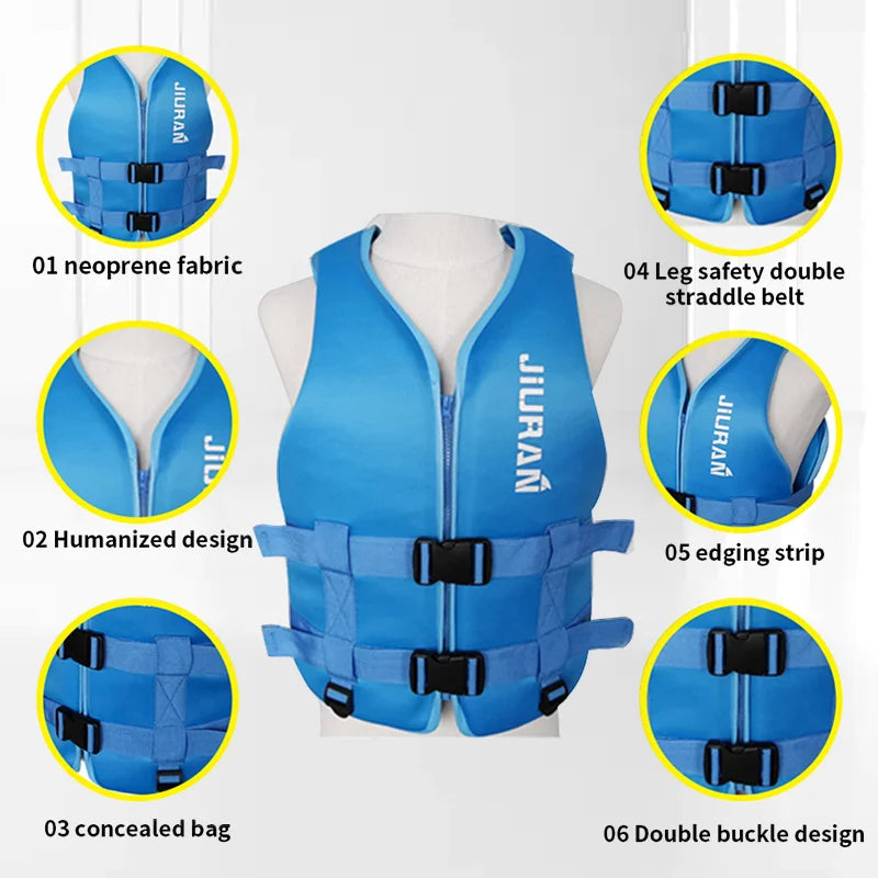 New Life Jacket Neoprene Safety Life Vest Water
