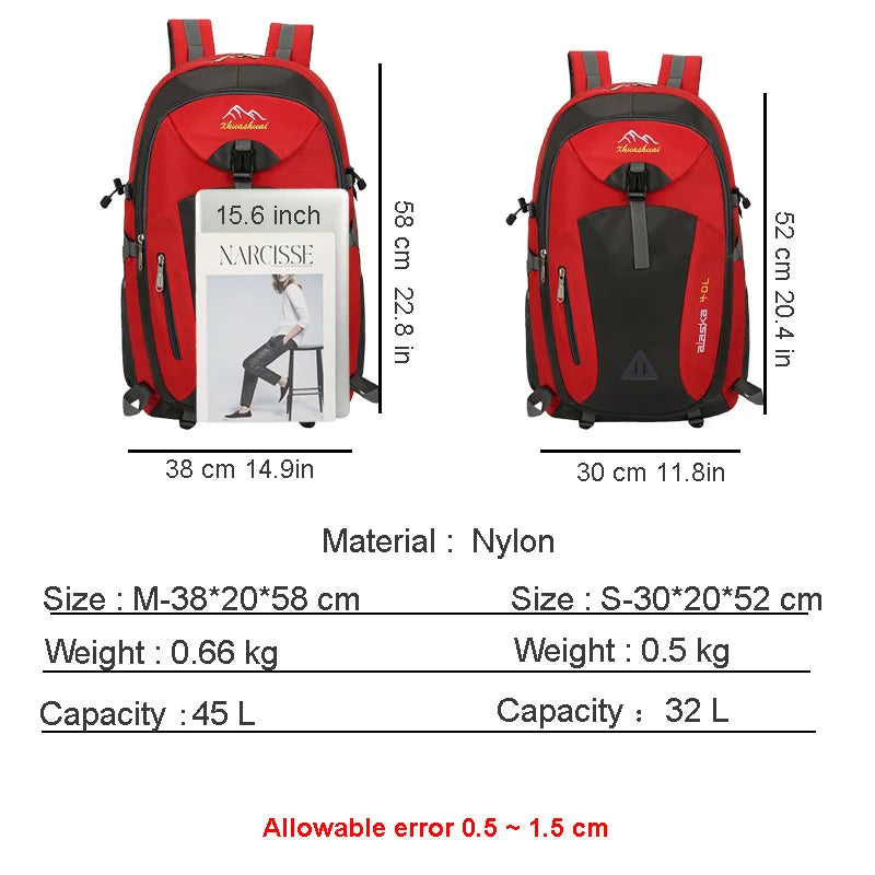 New Men Backpack Nylon Waterproof Casual Outdoor Travel