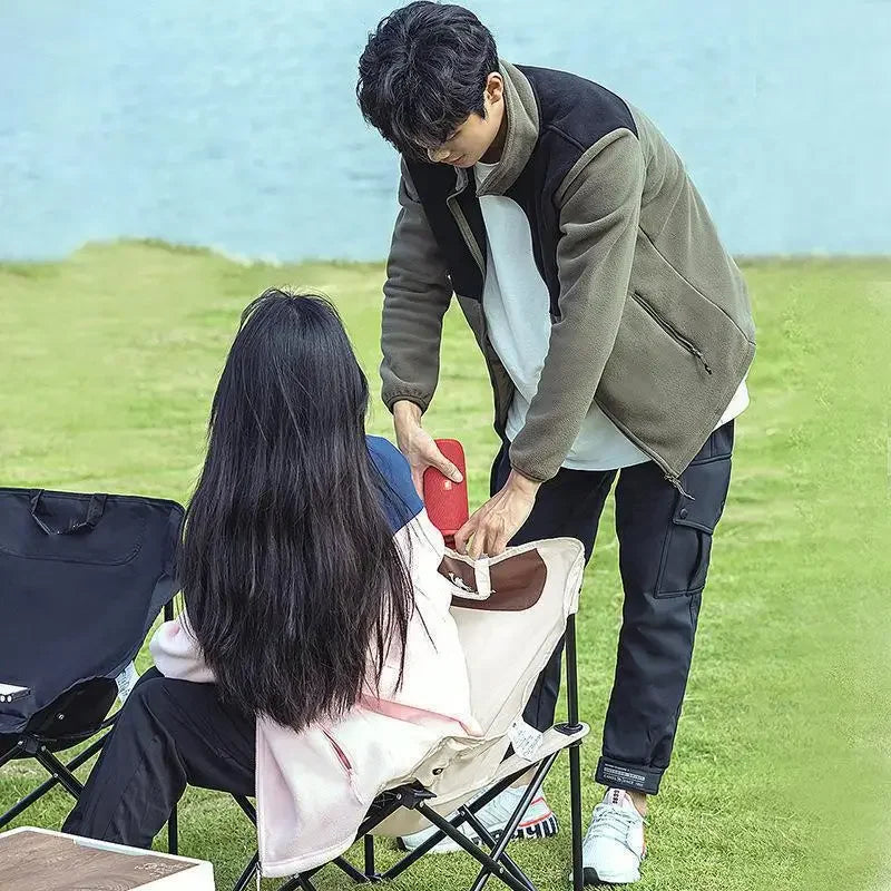 New Outdoor Folding Chair Portable Folding Moon Chair