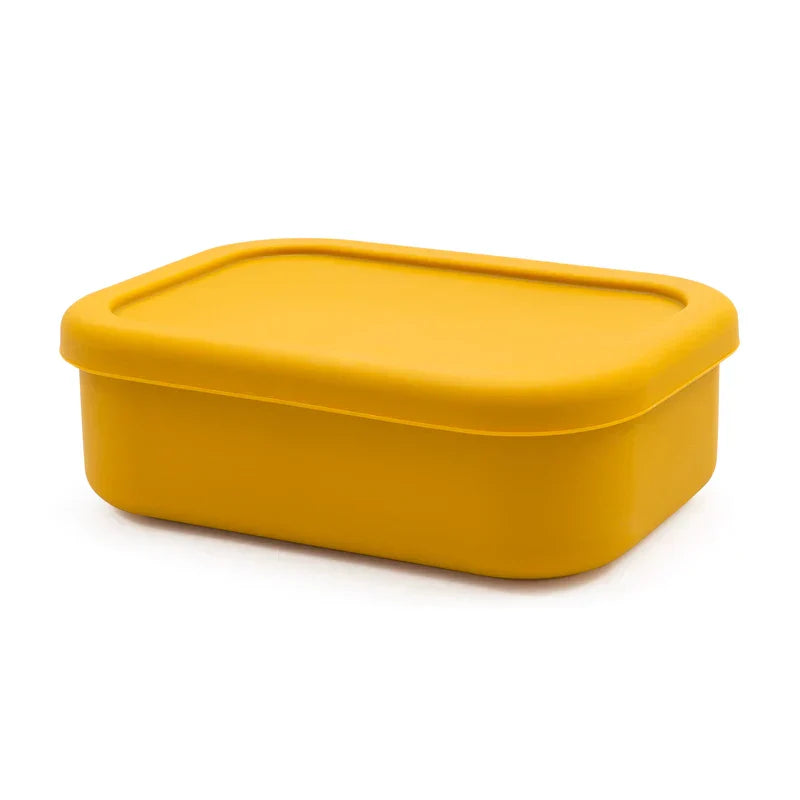 New Square Silicone Bowl Baby Food Supplement Box