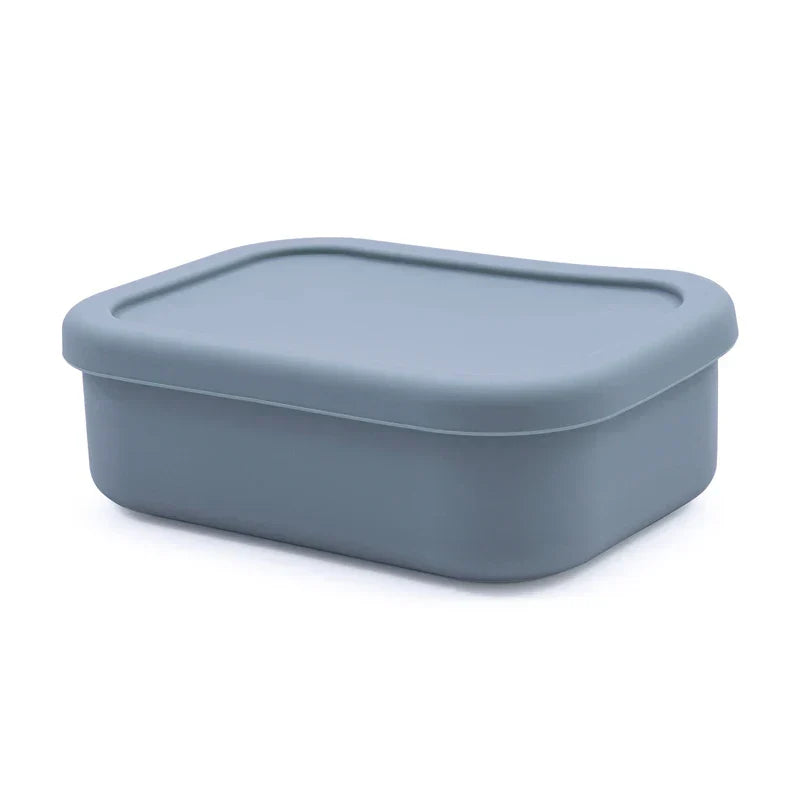 New Square Silicone Bowl Baby Food Supplement Box