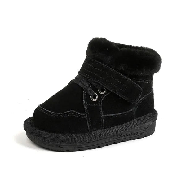New Winter Baby Snow Boots Unisex Leather Cute