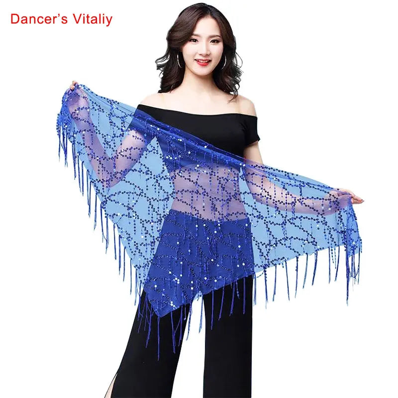 New style Belly dance costumes sequins tassel indian