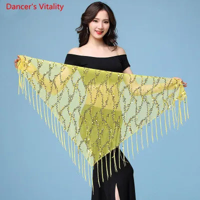 New style Belly dance costumes sequins tassel indian