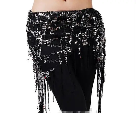 New style Belly dance costumes sequins tassel indian