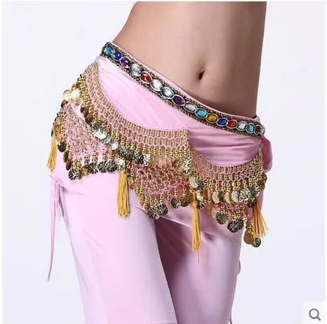 New style Belly dance costumes velvet lantern gold