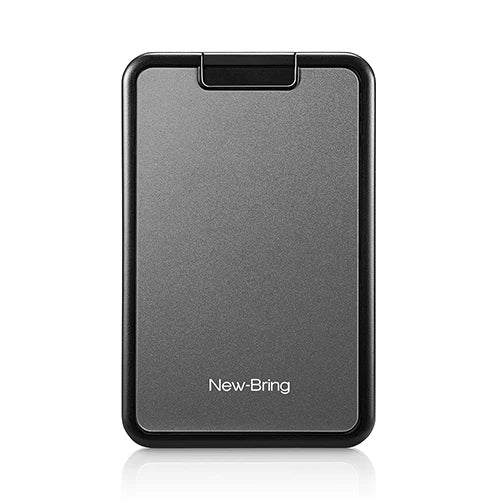NewBring Card Holder RFID Blocking Sliding Wallet Card Holder Plastic Card Money Purse Carbon Fiber For Men Women Male Female