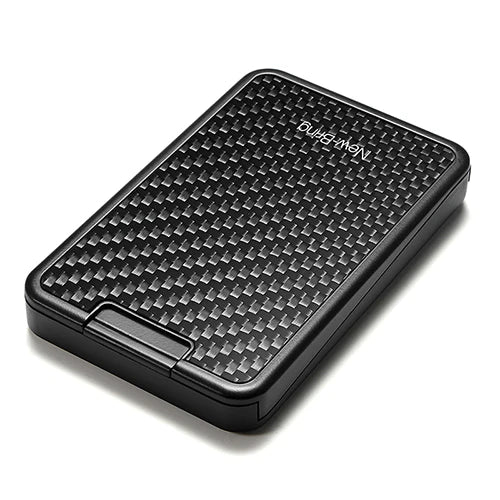 NewBring Card Holder RFID Blocking Sliding Wallet Card Holder Plastic Card Money Purse Carbon Fiber For Men Women Male Female