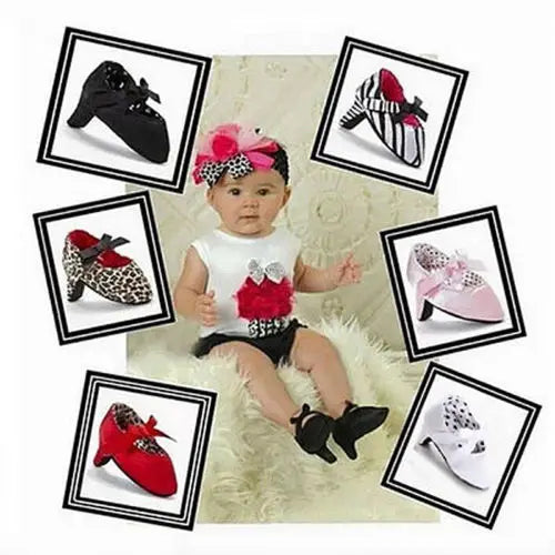 Newborn Baby Girl Princess High Heels Soft Sole