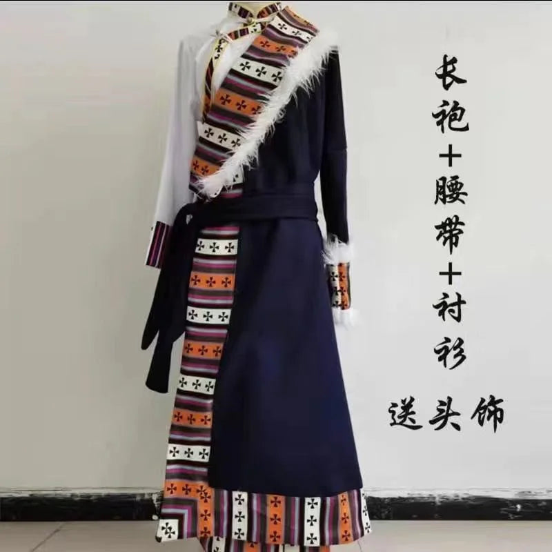 Noble Women's Tibetan Robes Tibetan Tourism Clothing Ethnic