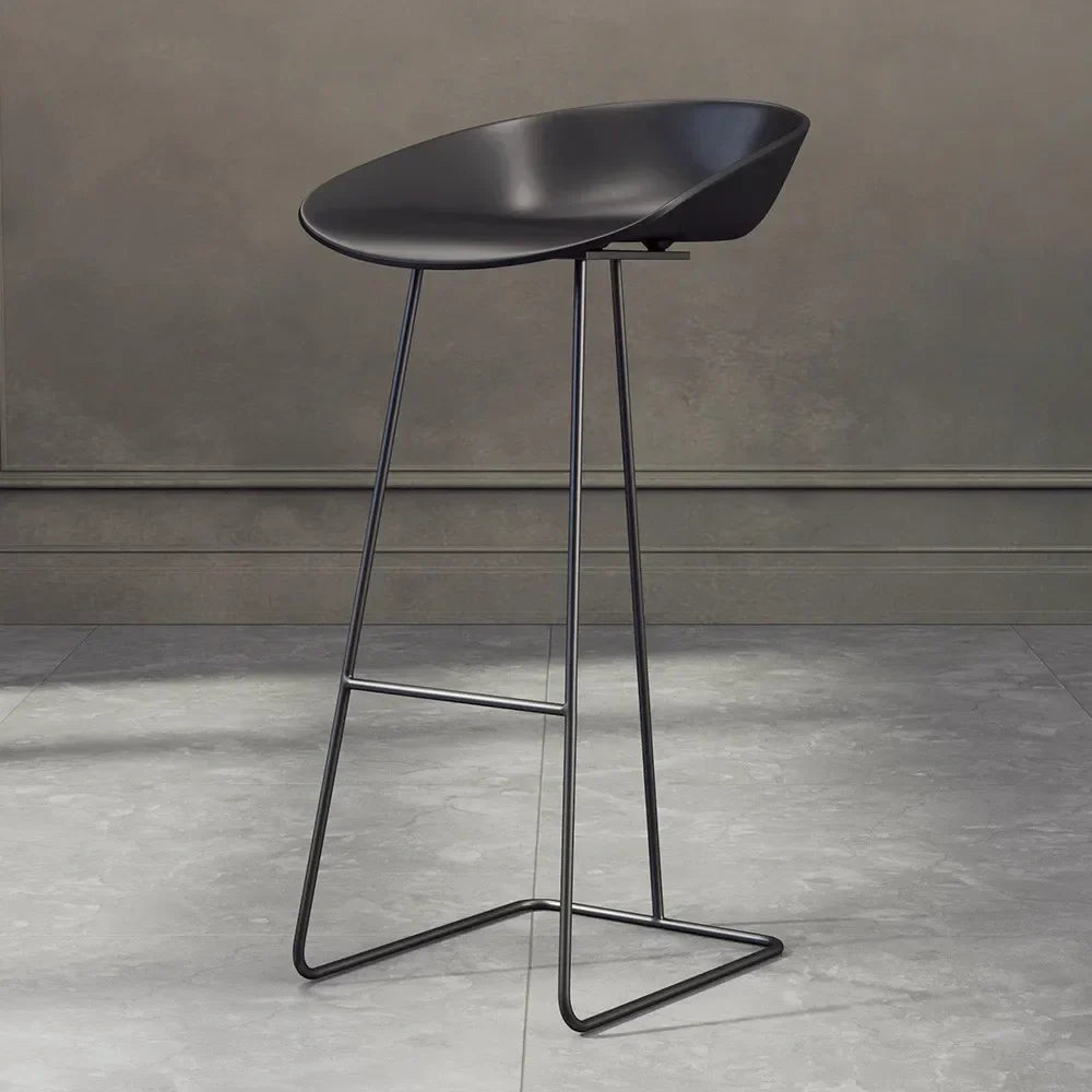 Nordic Bar Stool High Chair Wrought Iron Minimalist