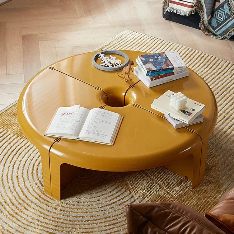 Nordic Circular Coffee Table Modern Design Creative Small