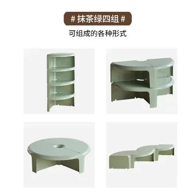 Nordic Circular Coffee Table Modern Design Creative Small
