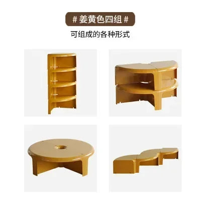 Nordic Circular Coffee Table Modern Design Creative Small