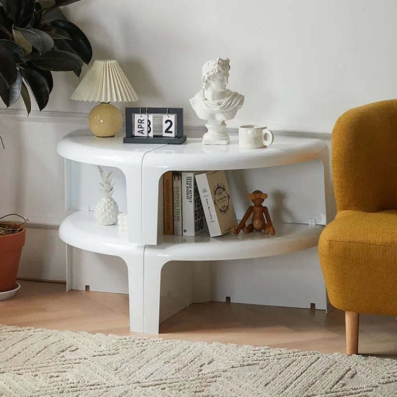 Nordic Circular Coffee Table Modern Design Creative Small