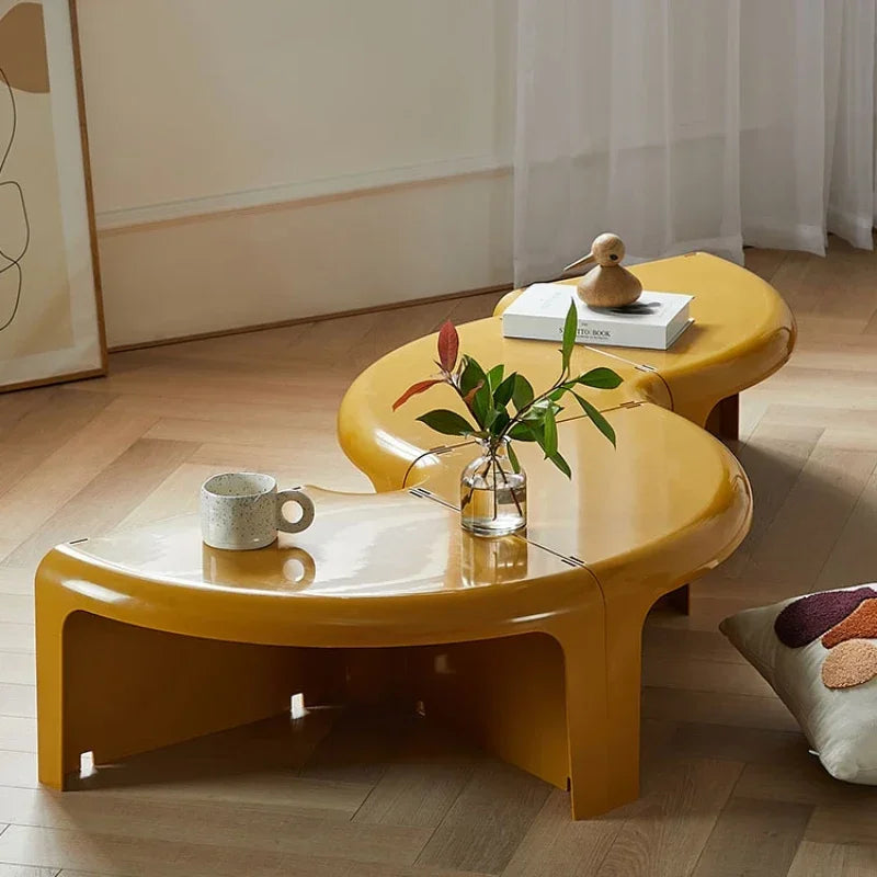 Nordic Circular Coffee Table Modern Design Creative Small