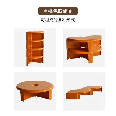 Nordic Circular Coffee Table Modern Design Creative Small