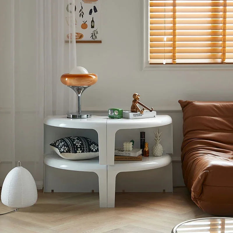 Nordic Circular Coffee Table Modern Design Creative Small