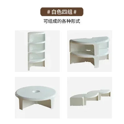 Nordic Circular Coffee Table Modern Design Creative Small