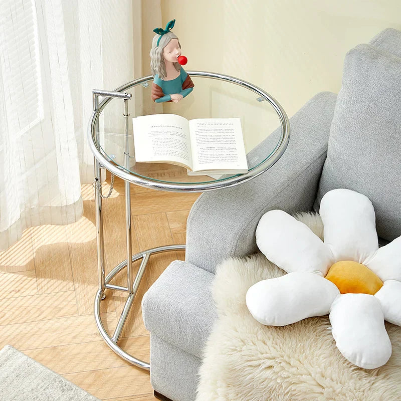 Nordic Creative Glass Lift Coffee Table Transparent Sofa