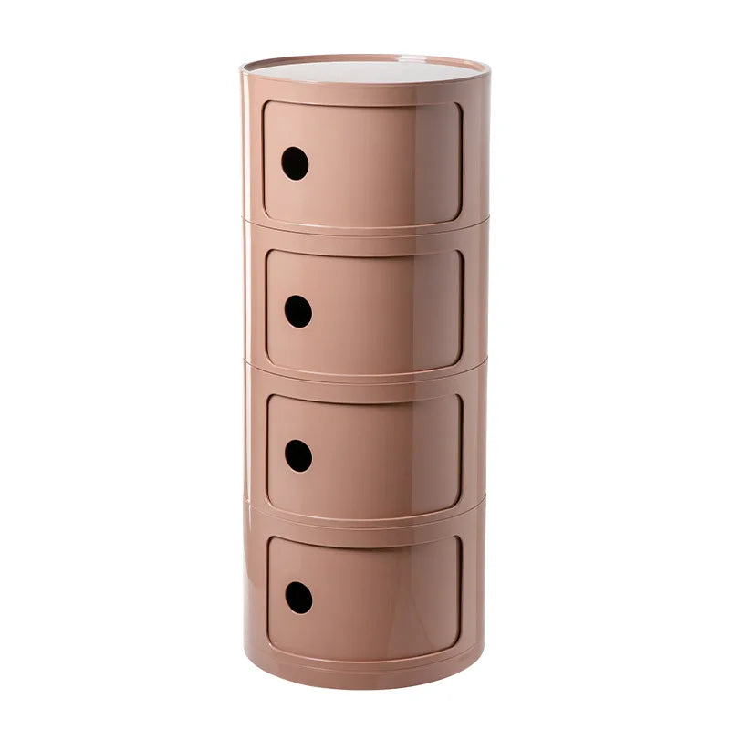 Nordic Ins Network Red Bedside Cabinet Modern Simple