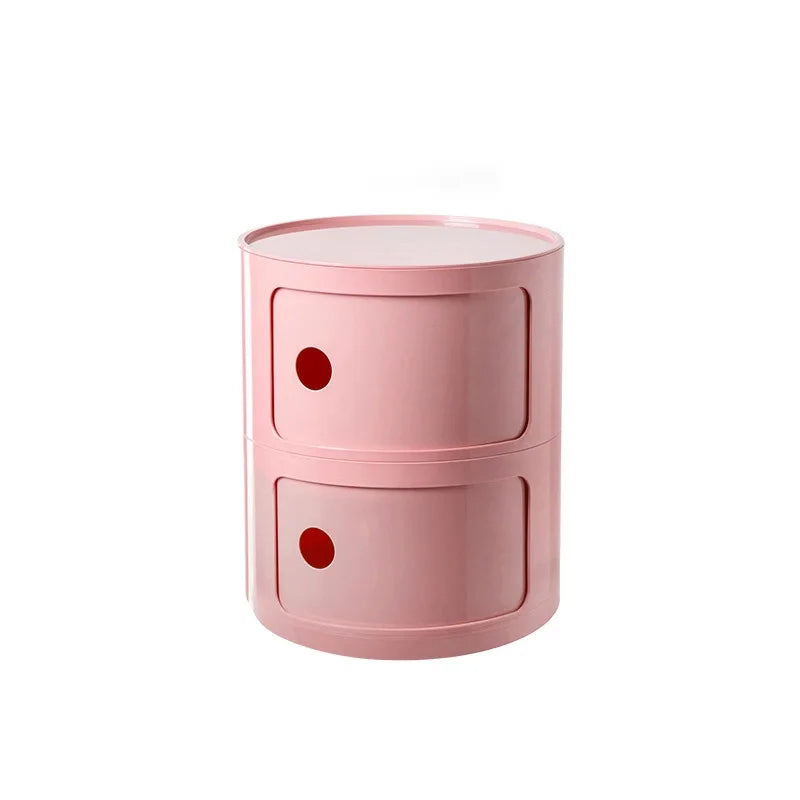 Nordic Ins Network Red Bedside Cabinet Modern Simple