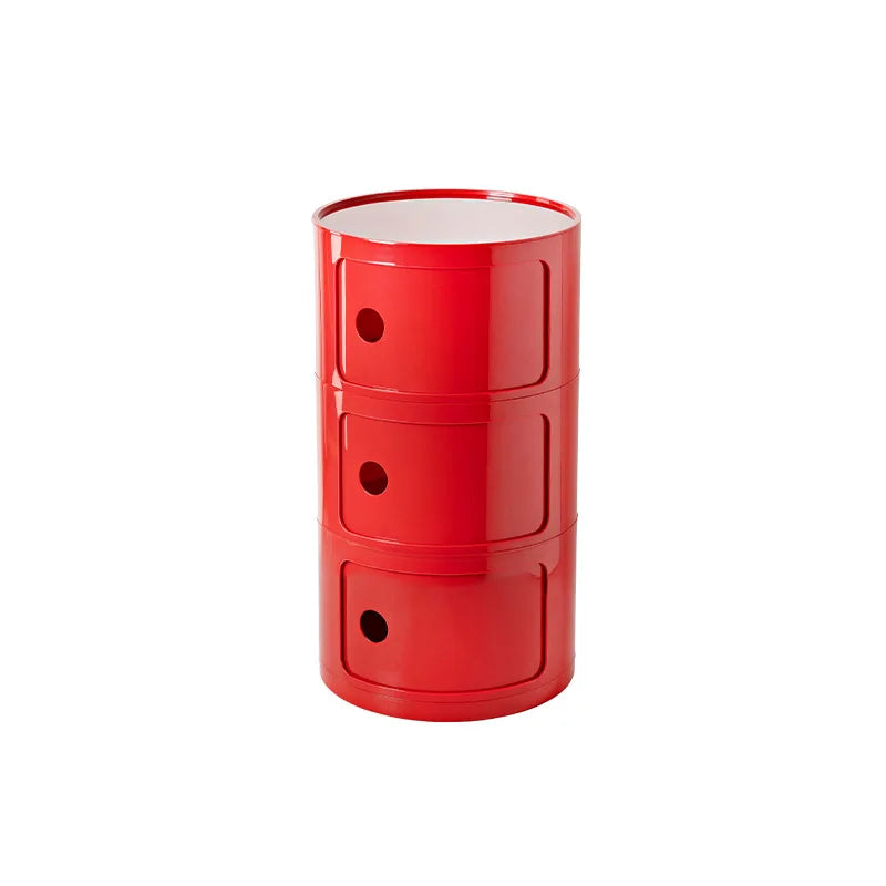 Nordic Ins Network Red Bedside Cabinet Modern Simple