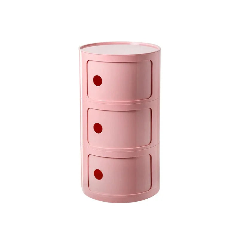 Nordic Ins Network Red Bedside Cabinet Modern Simple