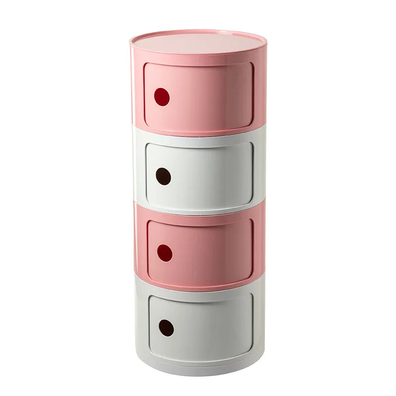 Nordic Ins Network Red Bedside Cabinet Modern Simple