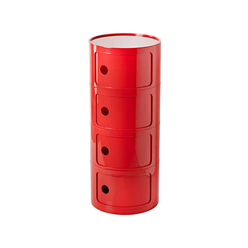 Nordic Ins Network Red Bedside Cabinet Modern Simple